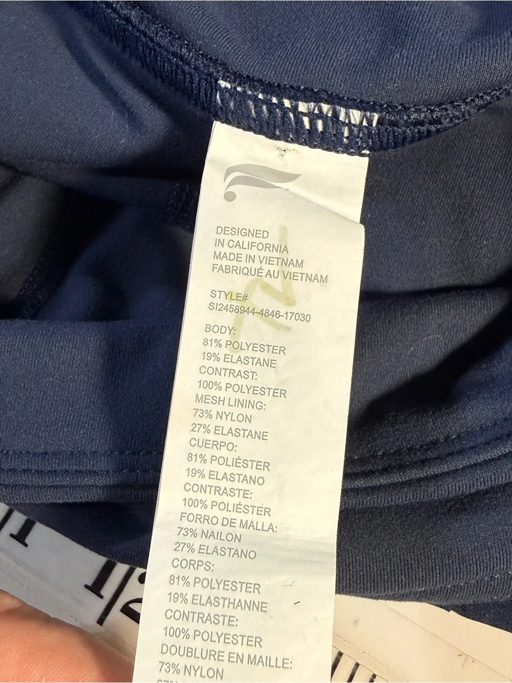 Fabletics Hot Shot Pleated Skirt Skort Navy Size S Sporty Tennis Activewear